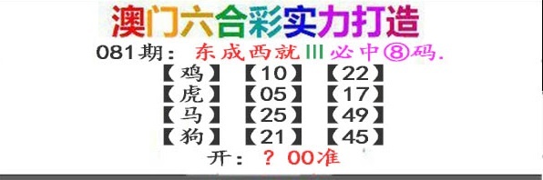 081期东成西就[图]